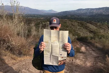 Ojai Valley Land Conservancy trail map by The Map Consultancy